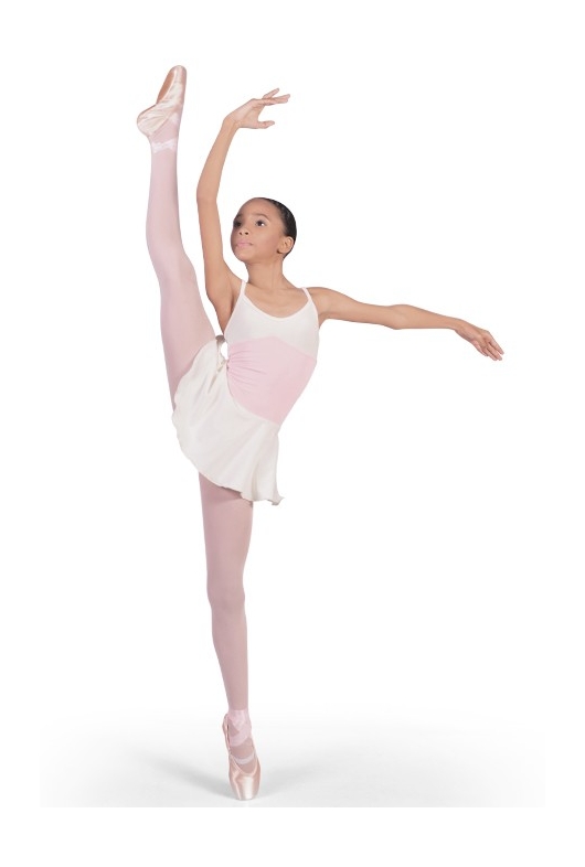 Maillot con falda de ballet incorporada ballet niña Aros Dance