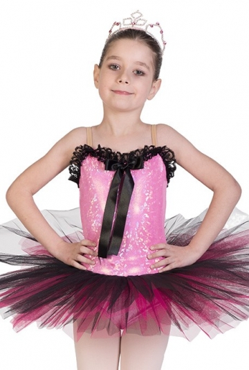 Tutú para Ballet y Danza - Falda de Tul con Pétalos para Bebé y Niña  Pequeña Color Rosa