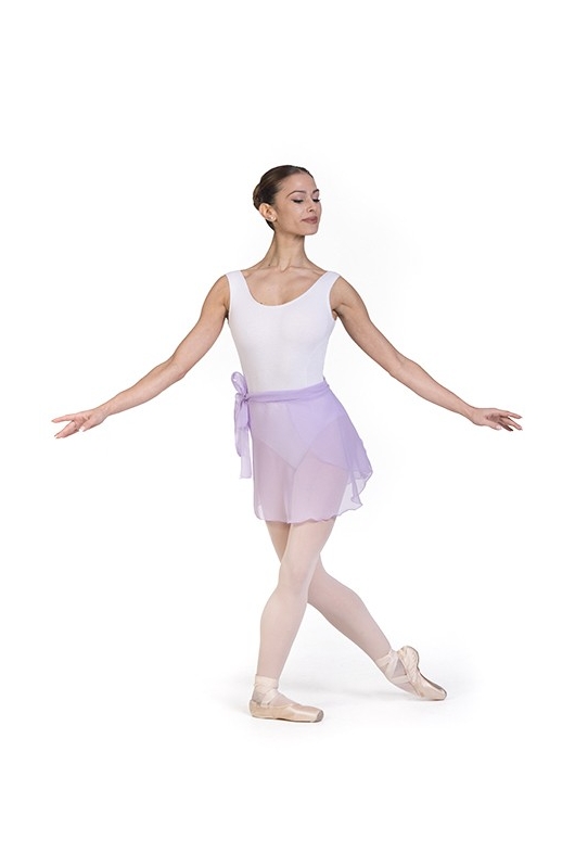 Faldas de ballet - Falda de ballet asimétrica en Chifon transparente